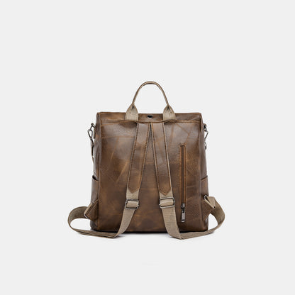 PU Leather Backpack Bag