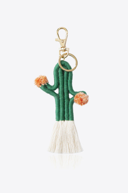 Cactus Keychain with Fringe