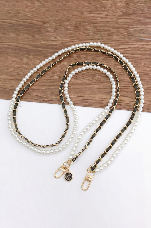 Pearl PU Crossbody Chain