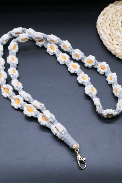 Flower Macrame Phone Lanyard