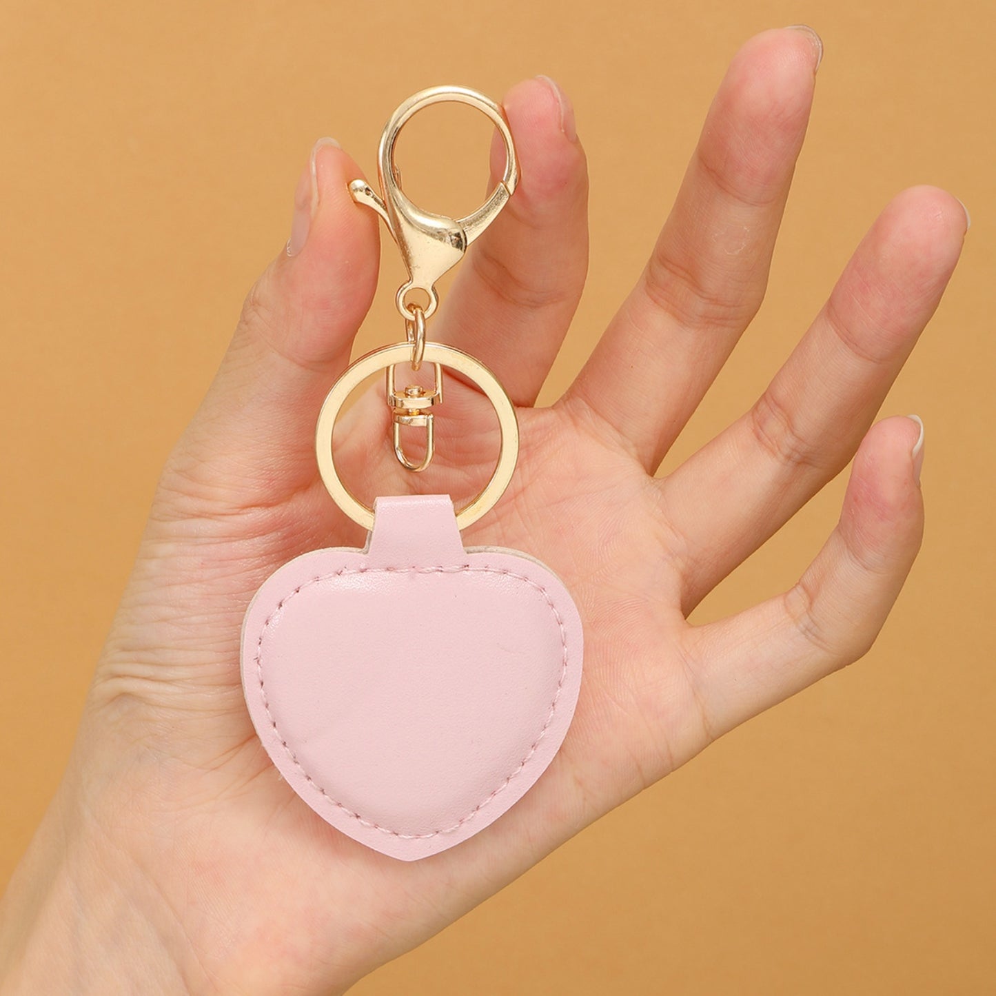 PU Leather Heart Alloy Key Chain